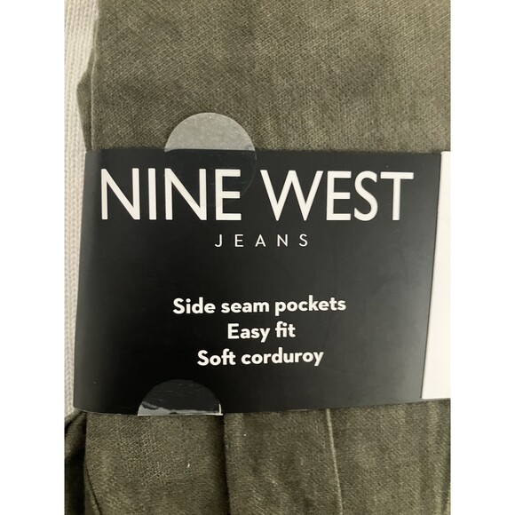 Nine West Jean Dress Womens XS Green 100% Cotton Pockets Soft Denim Knee Length - Picture 10 of 11